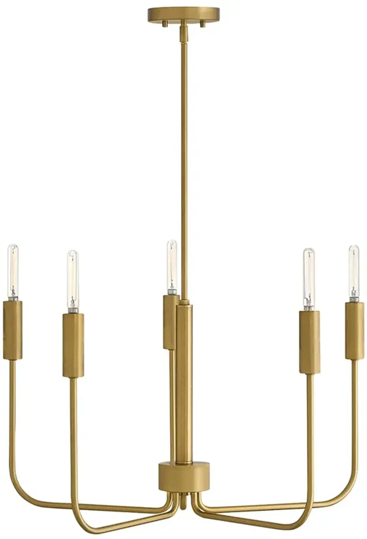 Lark Austen Medium Single Tier Chandelier Lacquered Brass