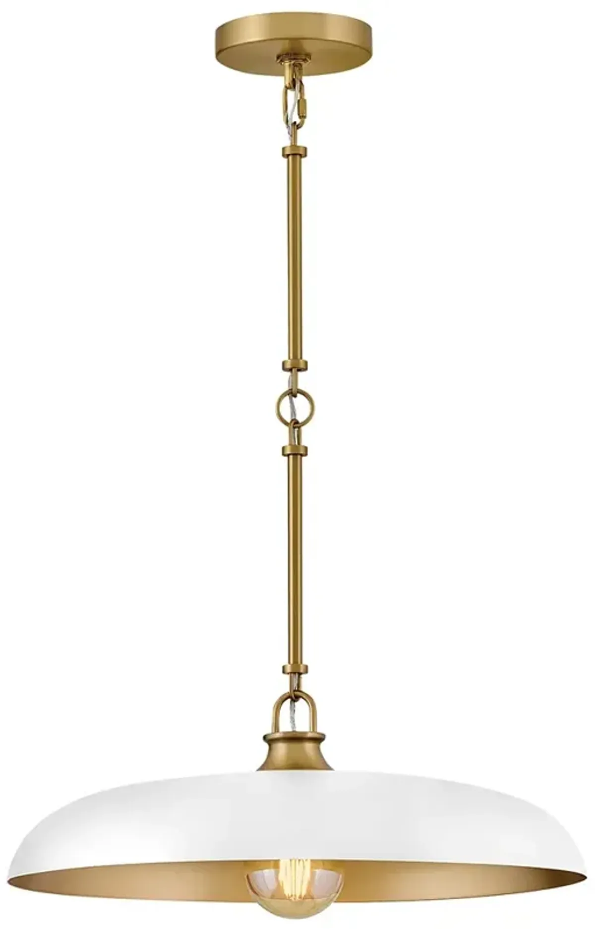 Hinkley Interior Sadie Large Dome Pendant 18" Lacquered Brass