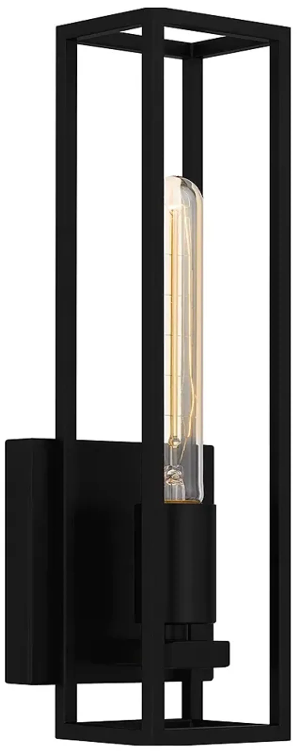 Leighton 1-Light Matte Black Wall Sconce