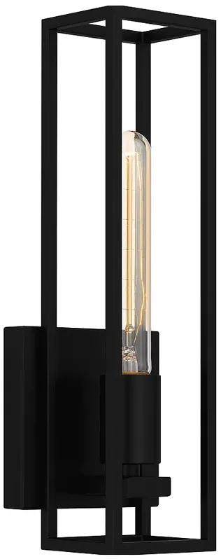 Leighton 1-Light Matte Black Wall Sconce