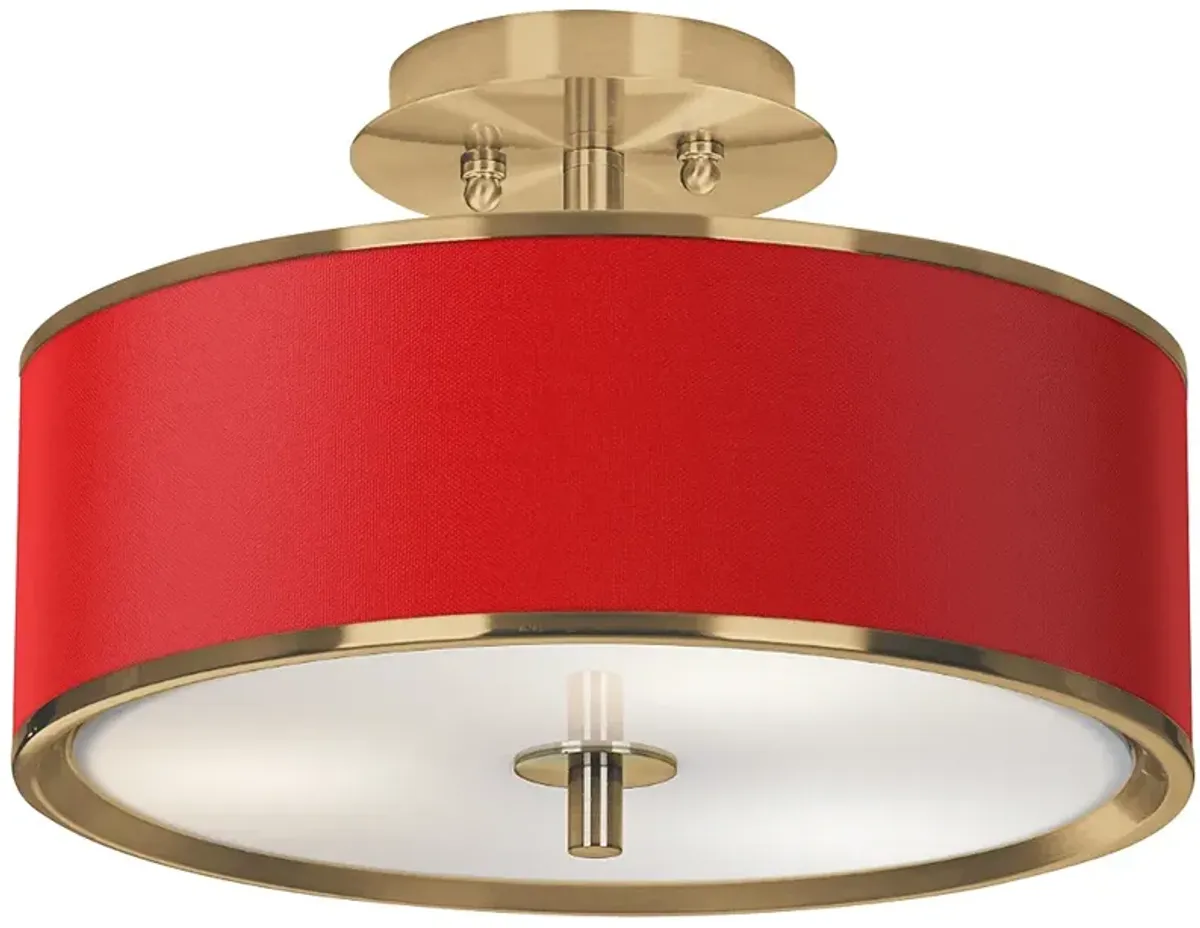 All Red Gold 14" Wide Ceiling Light