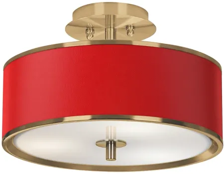 All Red Gold 14" Wide Ceiling Light