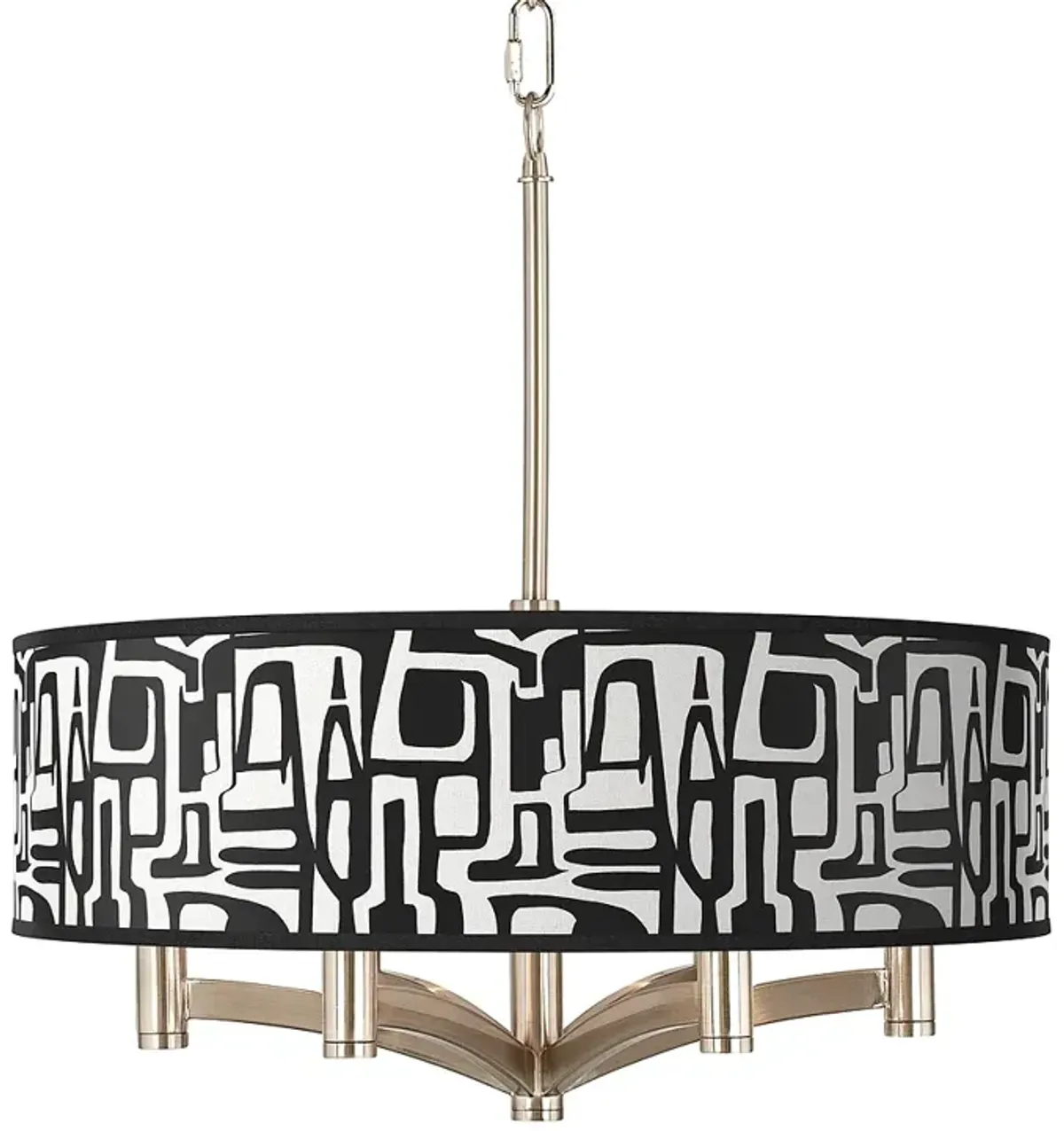 Tempo Ava 6-Light Nickel Pendant Chandelier