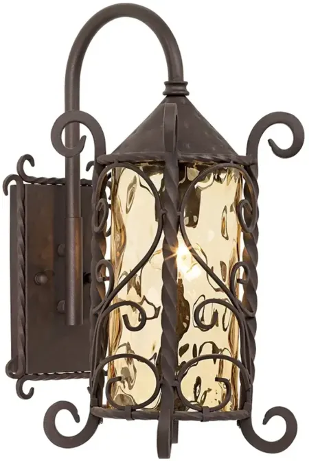 Casa Seville 18 1/2" High Iron Scroll Traditional Wall Sconce