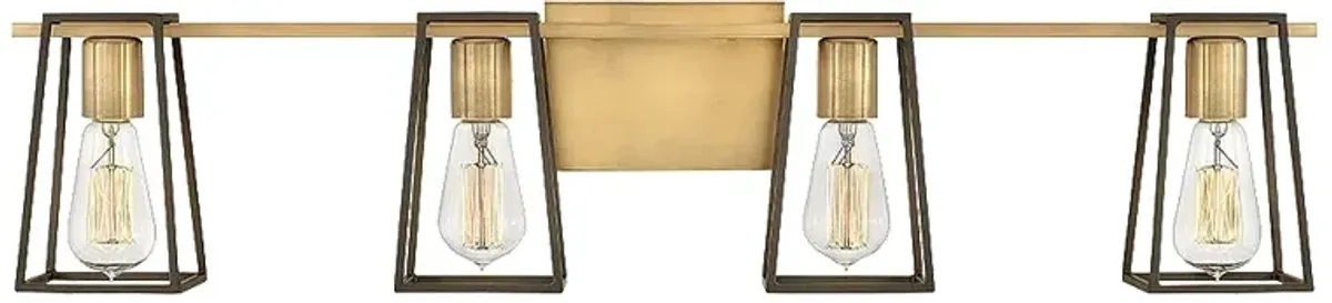 Hinkley Filmore 33 1/2" Wide 4-Light Heritage Brass Bath Vanity Light