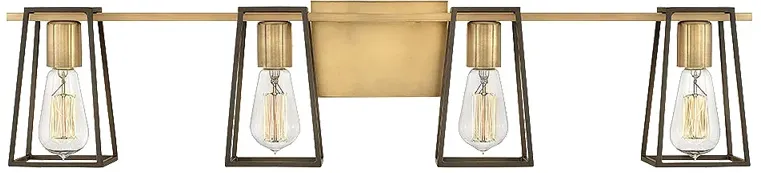 Hinkley Filmore 33 1/2" Wide 4-Light Heritage Brass Bath Vanity Light