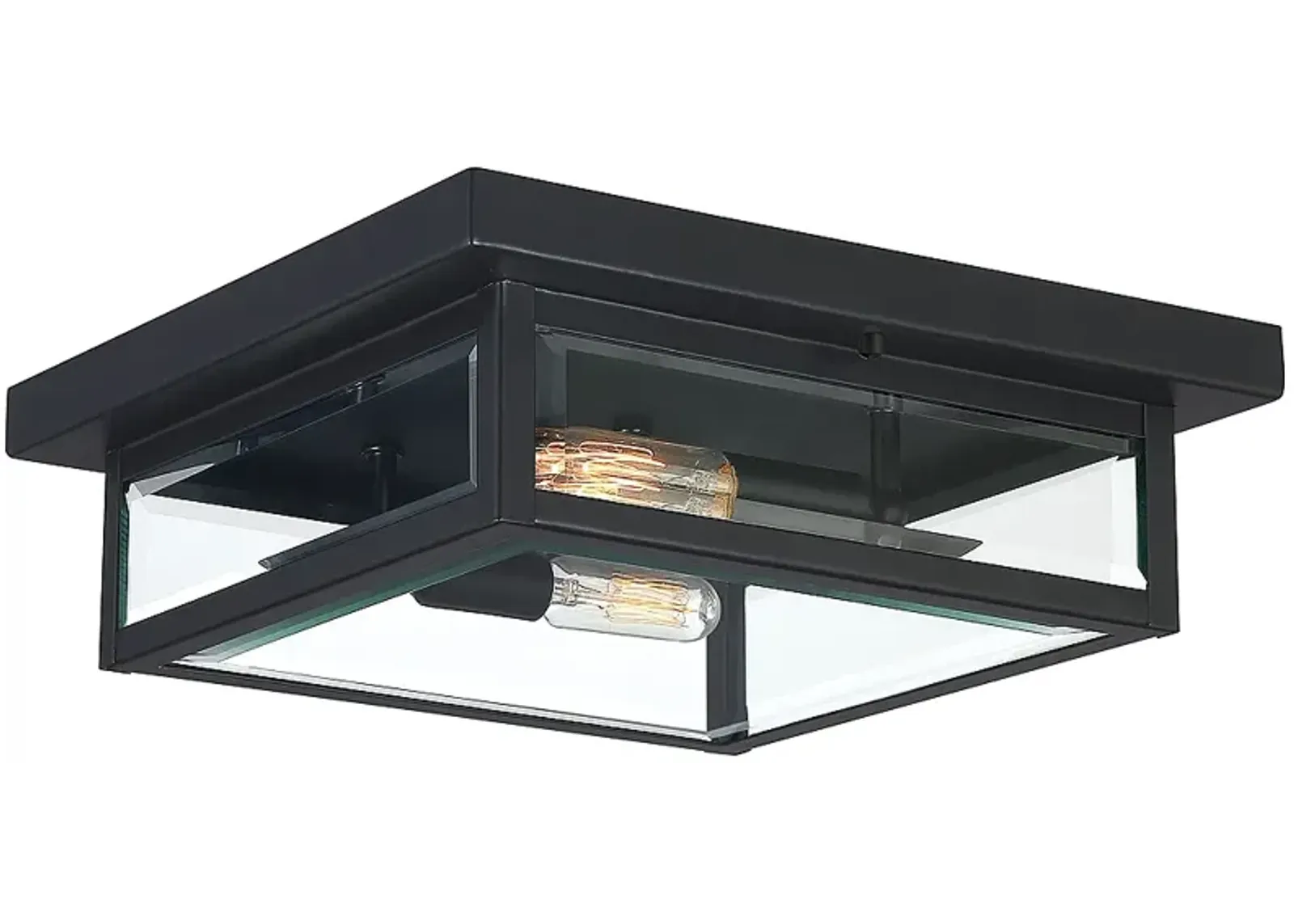 Quoizel Westover 12" Wide Earth Black Outdoor Ceiling Light