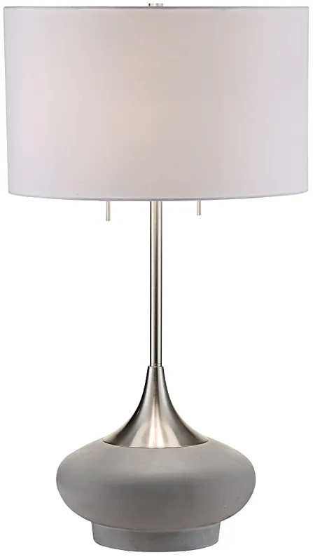 Crestview Collection Hayden Textured Concrete Table Lamp