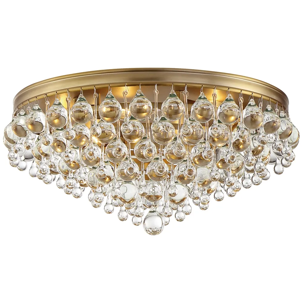 Crystorama Calypso 20" Wide Vibrant Gold Ceiling Light