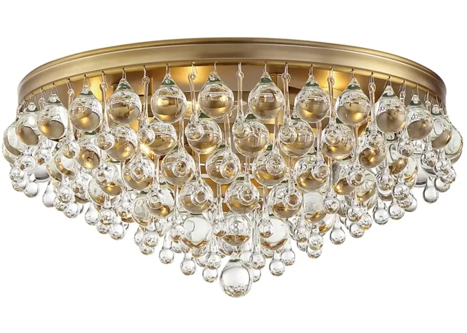 Crystorama Calypso 20" Wide Vibrant Gold Ceiling Light