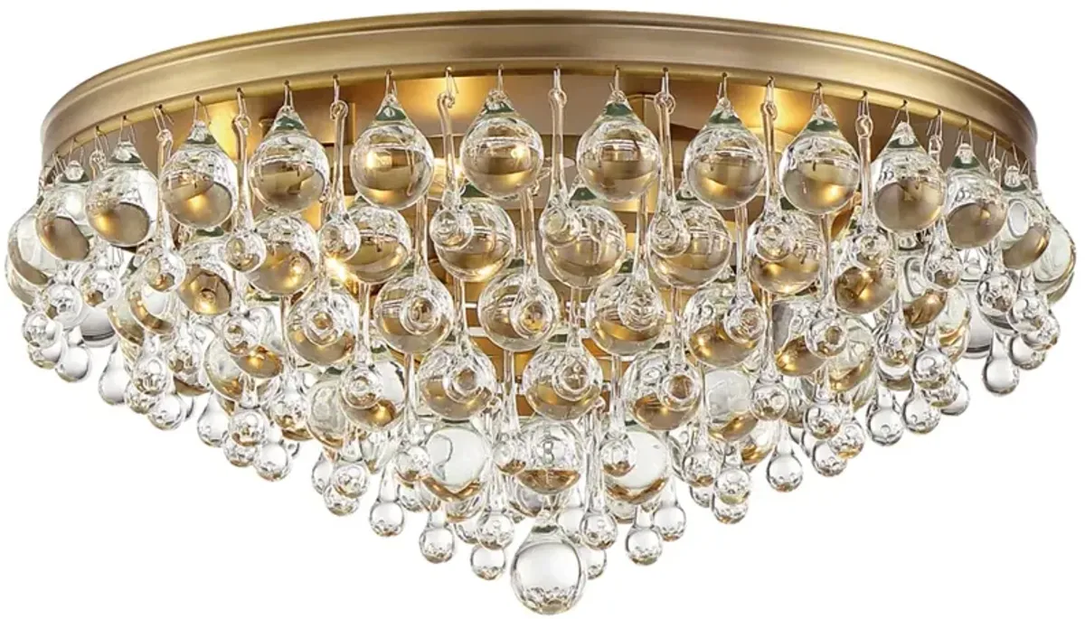 Crystorama Calypso 20" Wide Vibrant Gold Ceiling Light