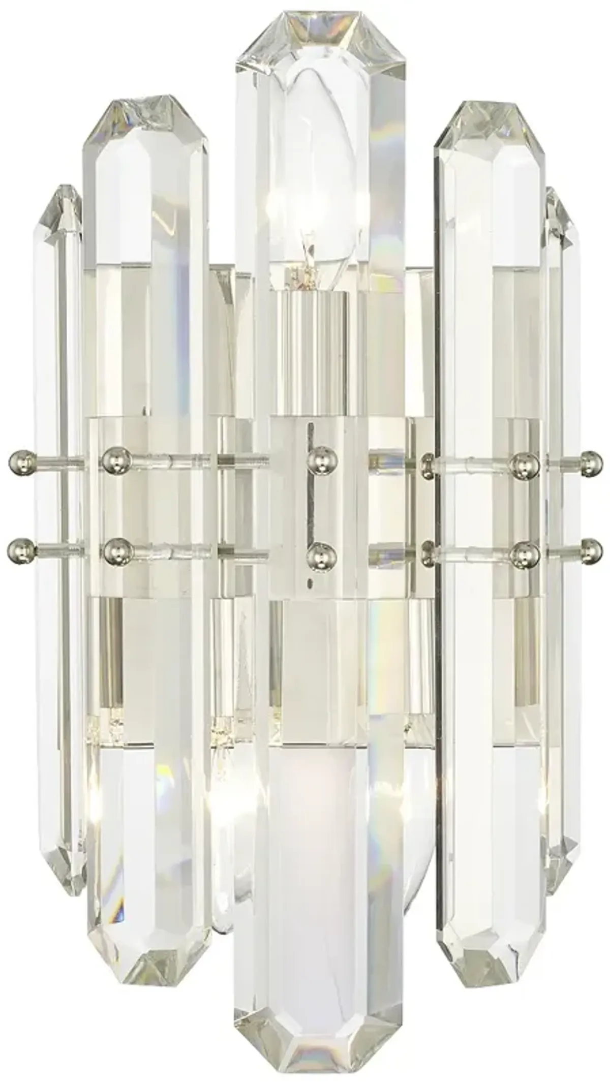 Crystorama Bolton 13 1/2" High Polished Nickel Wall Sconce