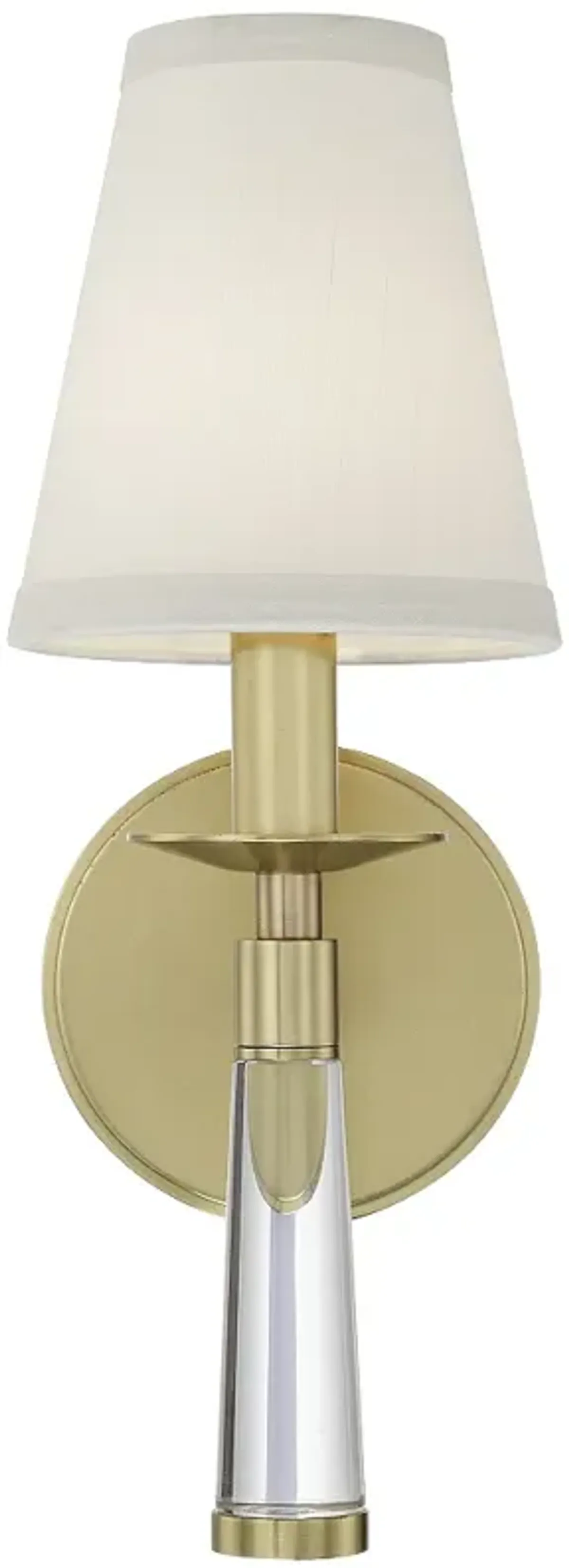 Crystorama Baxter 15" High Aged Brass Wall Sconce