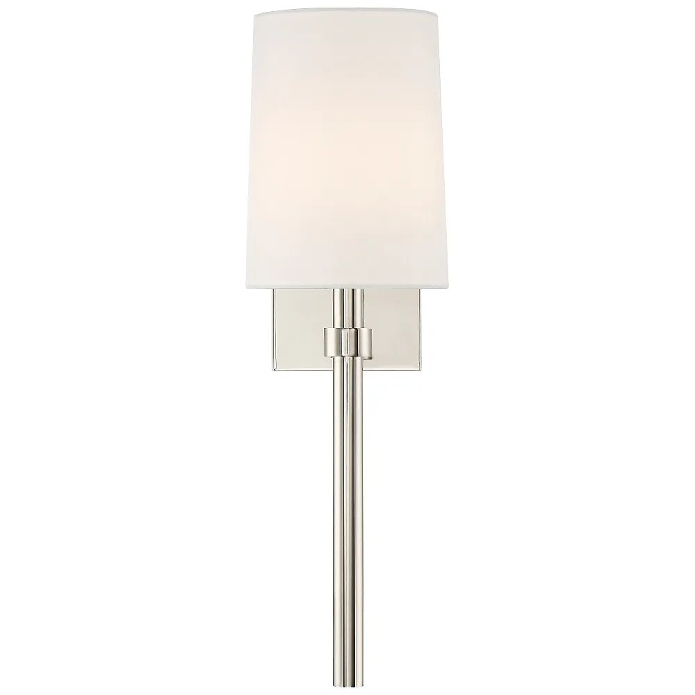 Crystorama Bromley 18" High Polished Nickel Wall Sconce