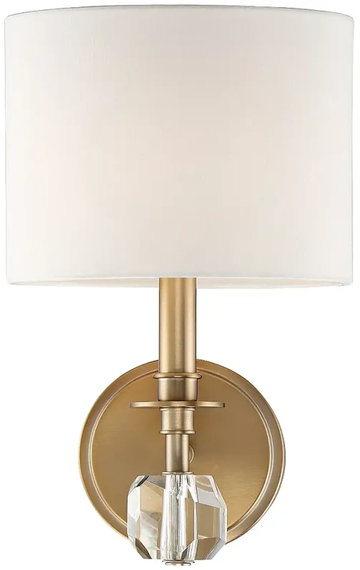 Crystorama Chimes 10 1/4" High Vibrant Gold Wall Sconce