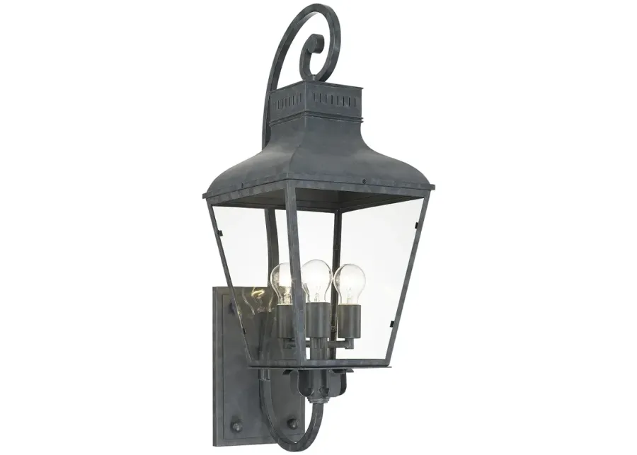 Crystorama Dumont 32" High Graphite Outdoor Wall Light