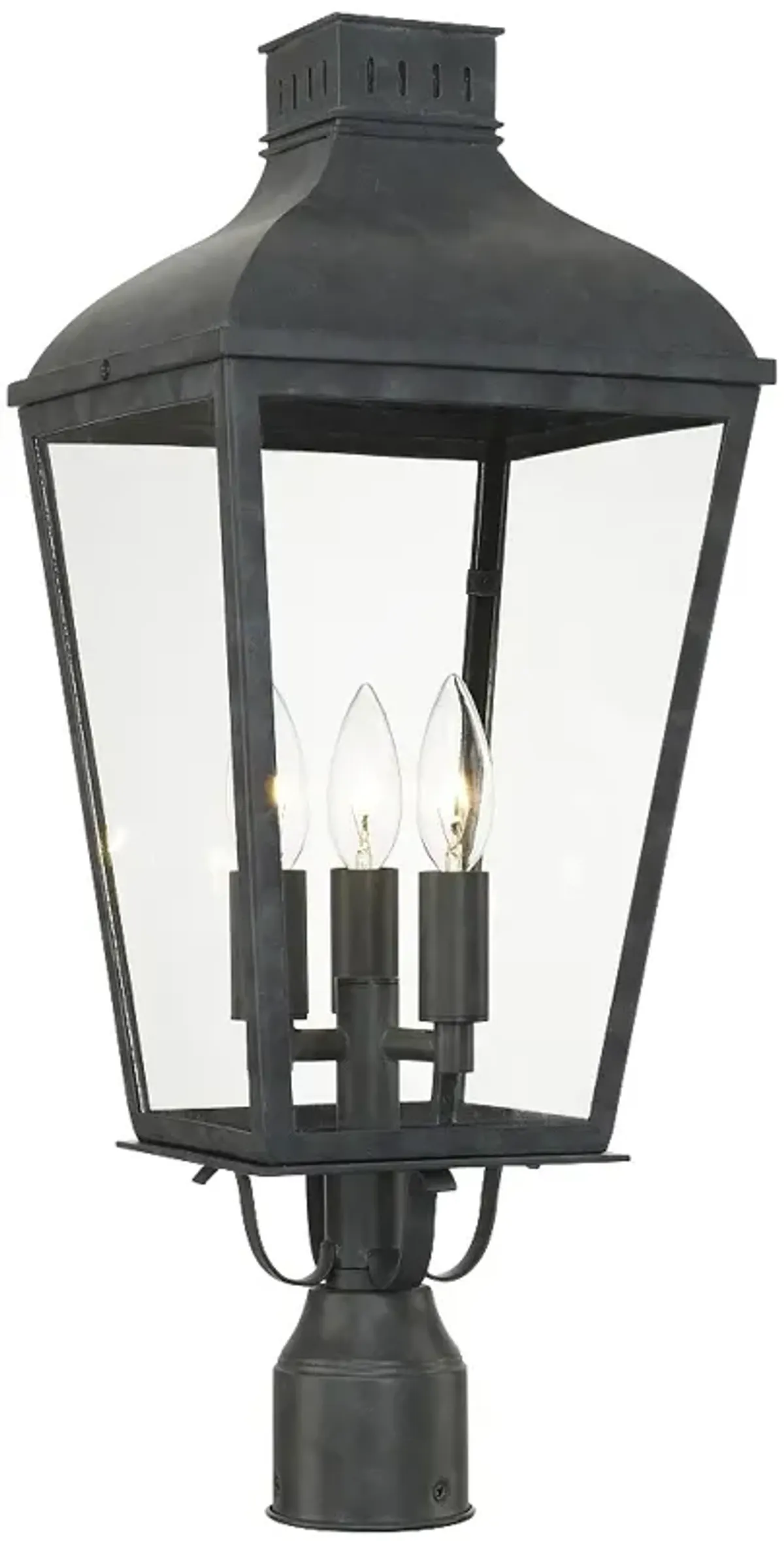 Crystorama Dumont 23" High Graphite Outdoor Post Light