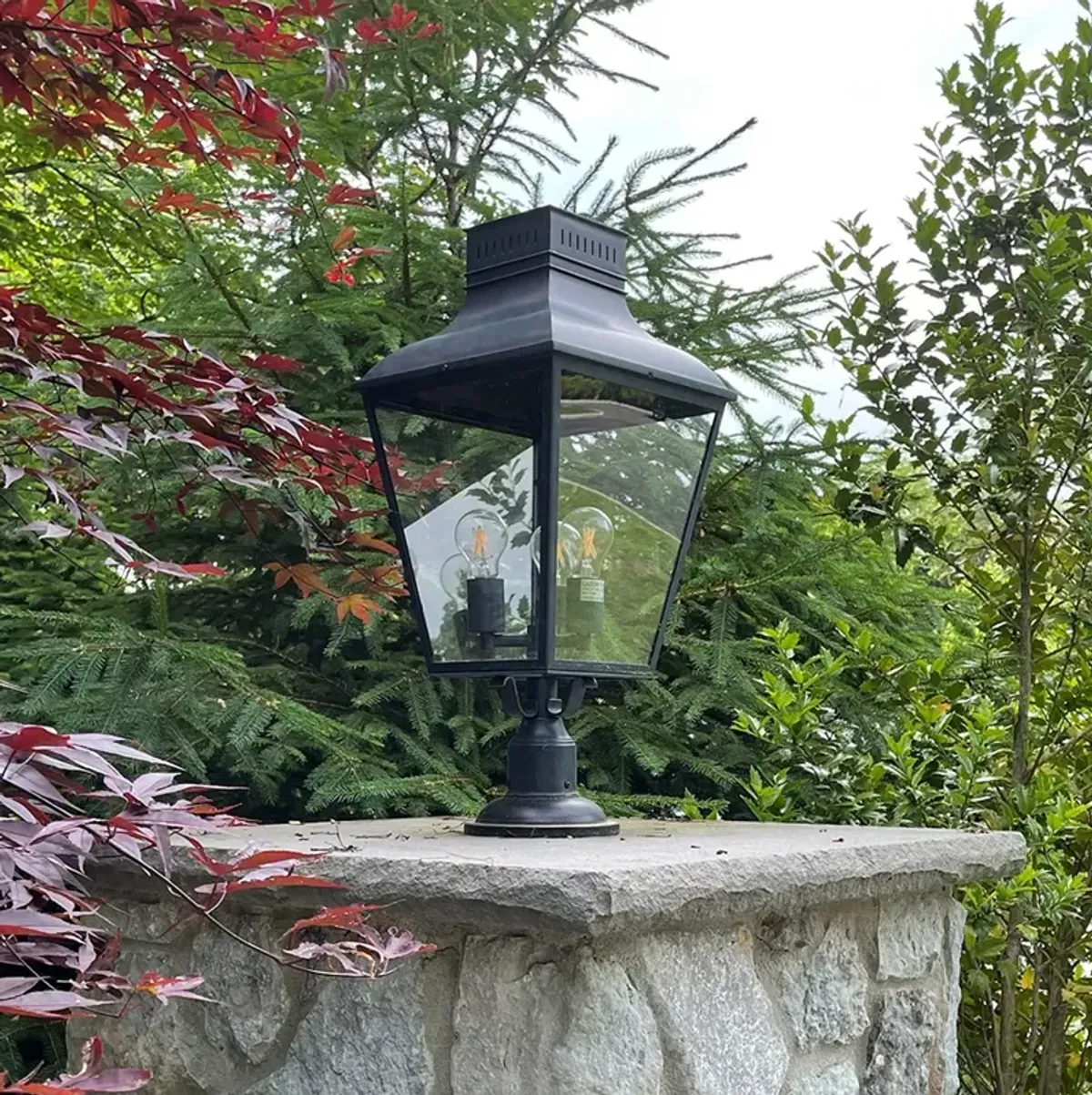 Crystorama Dumont 23" High Graphite Outdoor Post Light