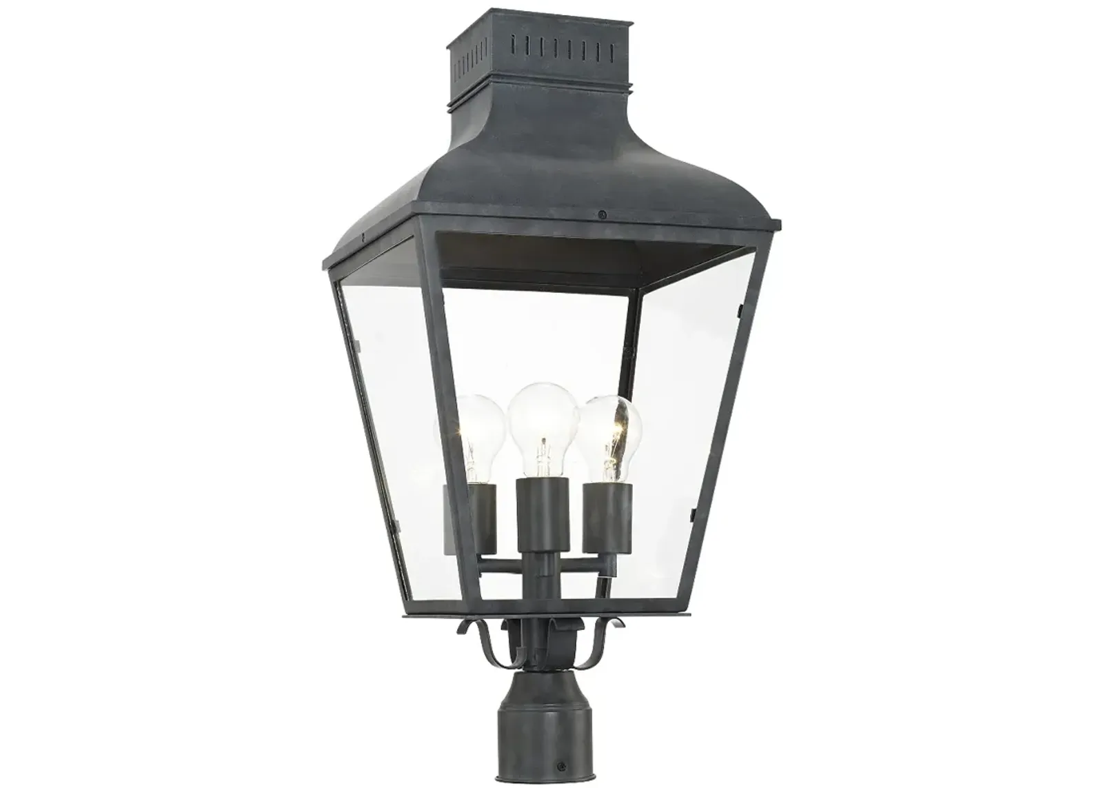 Crystorama Dumont 25" High Graphite Outdoor Post Light