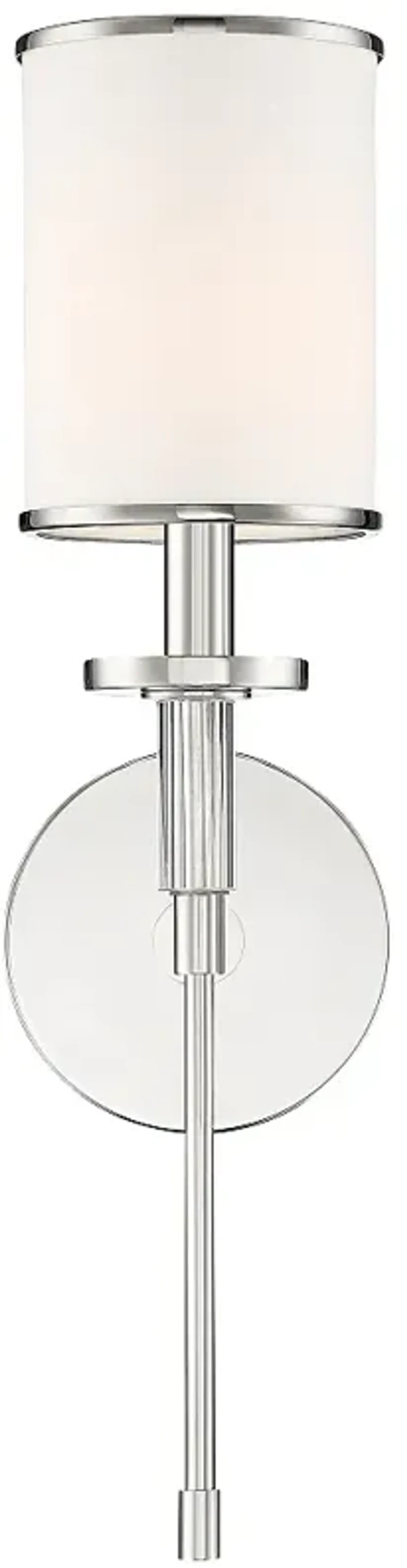 Crystorama Hatfield 18 1/2" High Polished Nickel Wall Sconce