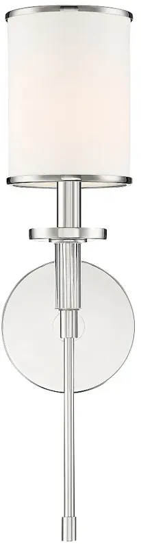 Crystorama Hatfield 18 1/2" High Polished Nickel Wall Sconce