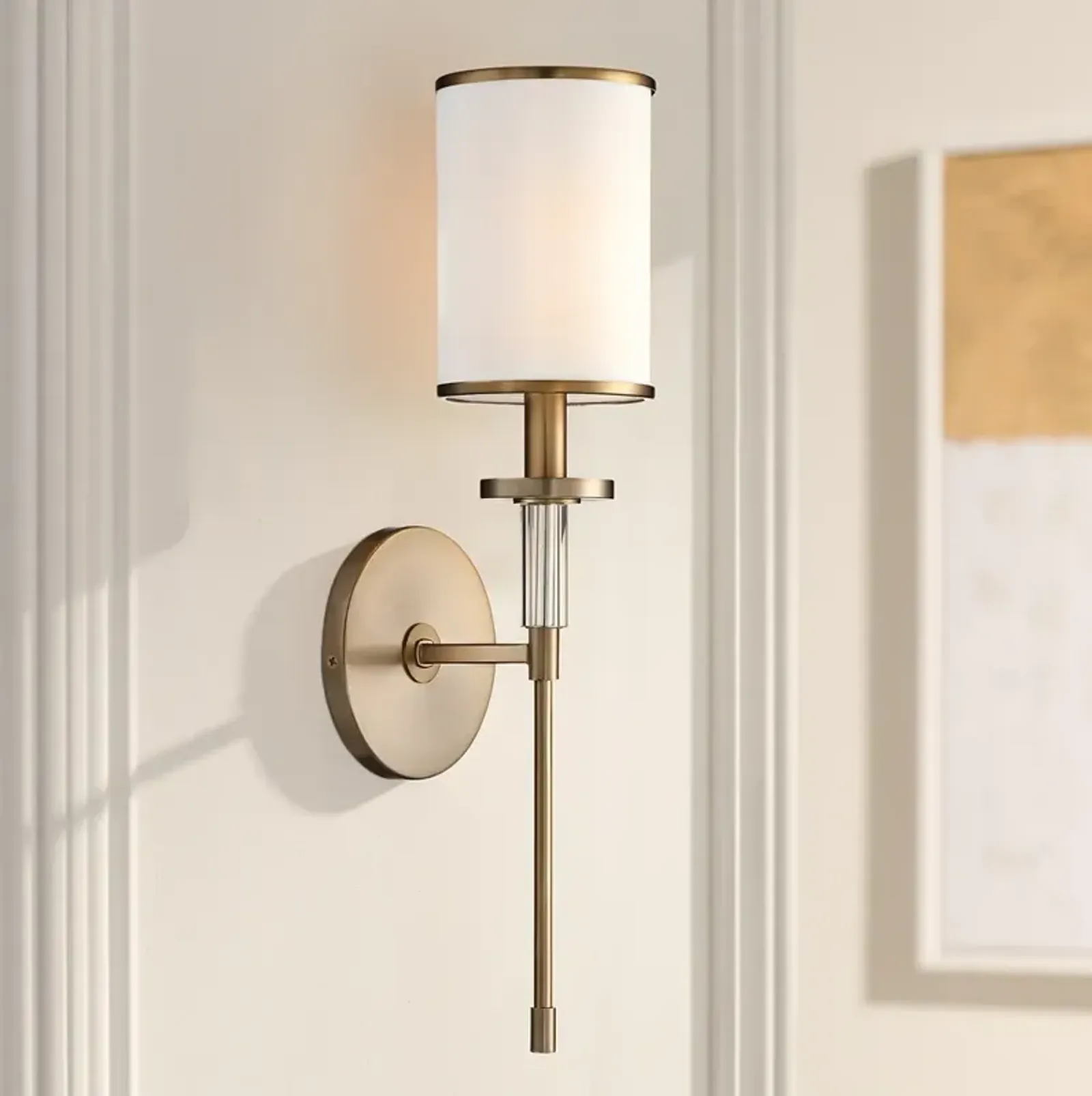 Crystorama Hatfield 18 1/2" High Vibrant Gold Wall Sconce