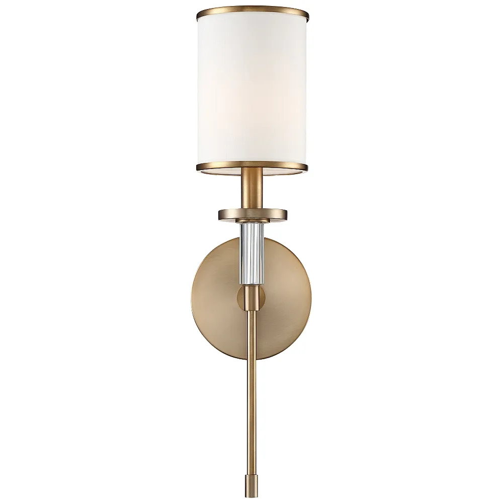 Crystorama Hatfield 18 1/2" High Vibrant Gold Wall Sconce