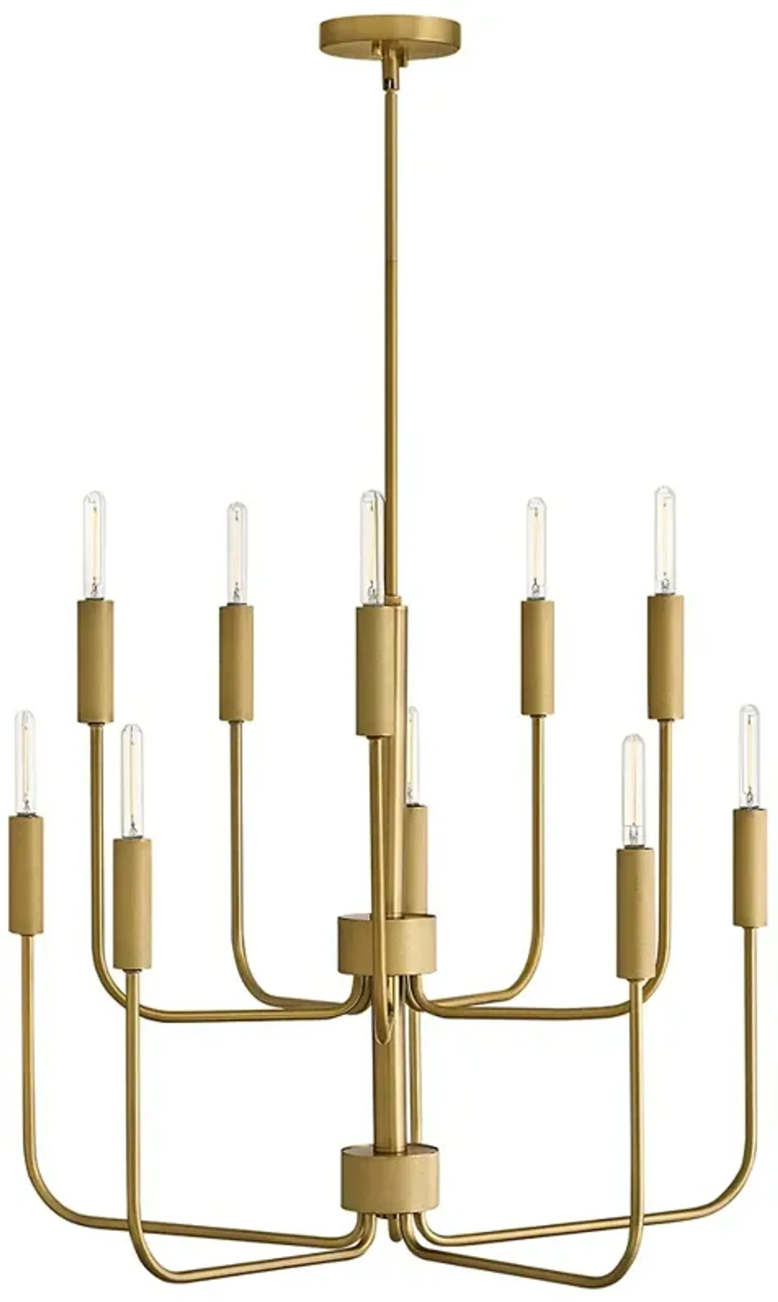 Lark Austen Medium Multi Tier Chandelier Lacquered Brass