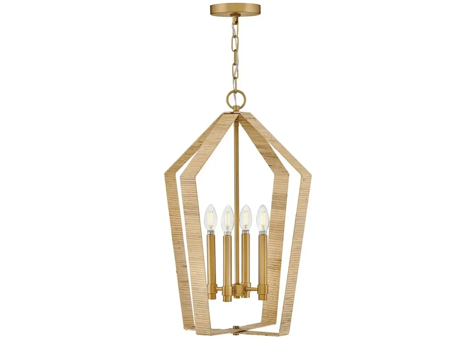 Lark Sammi Large Pendant Lacquered Brass by Lamps Plus