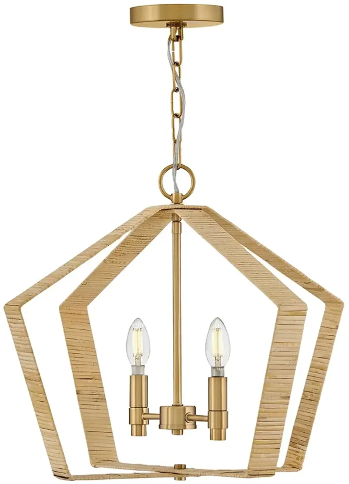 Lark Sammi Large Pendant Lacquered Brass