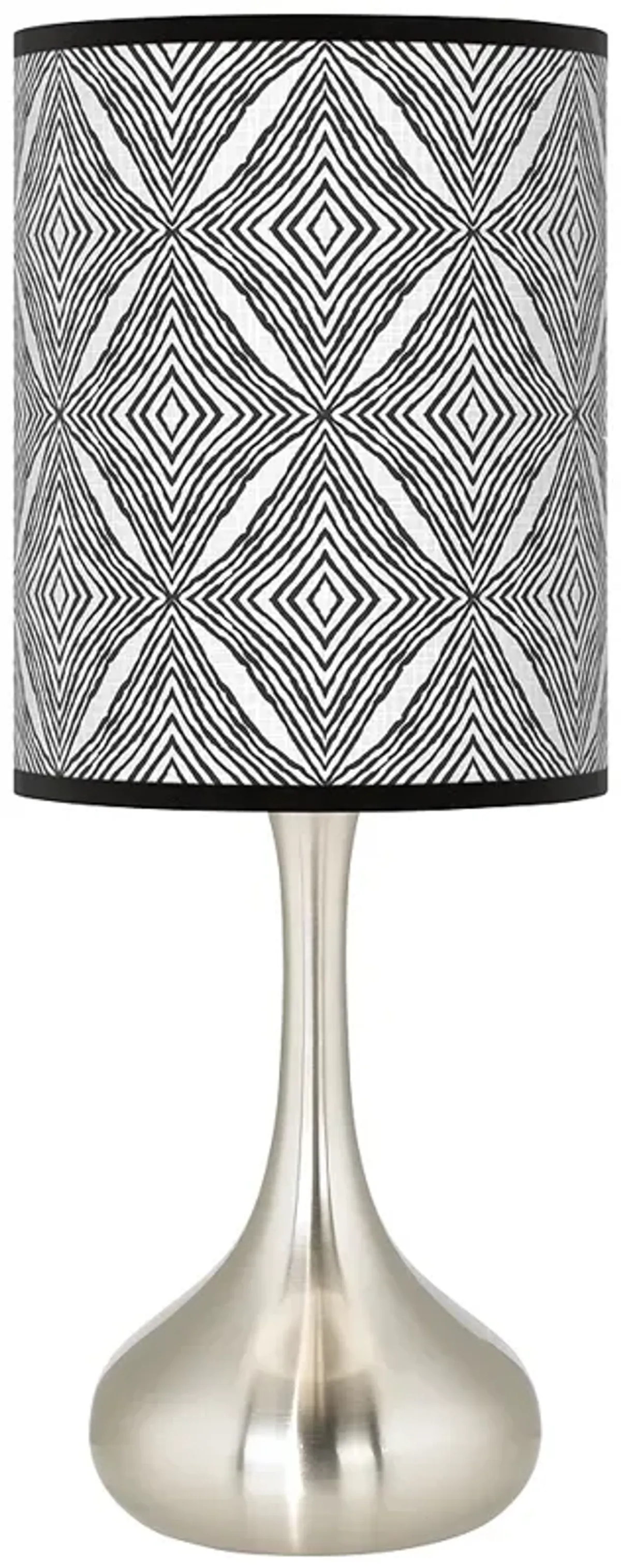 Moroccan Diamonds II Giclee Droplet Table Lamp