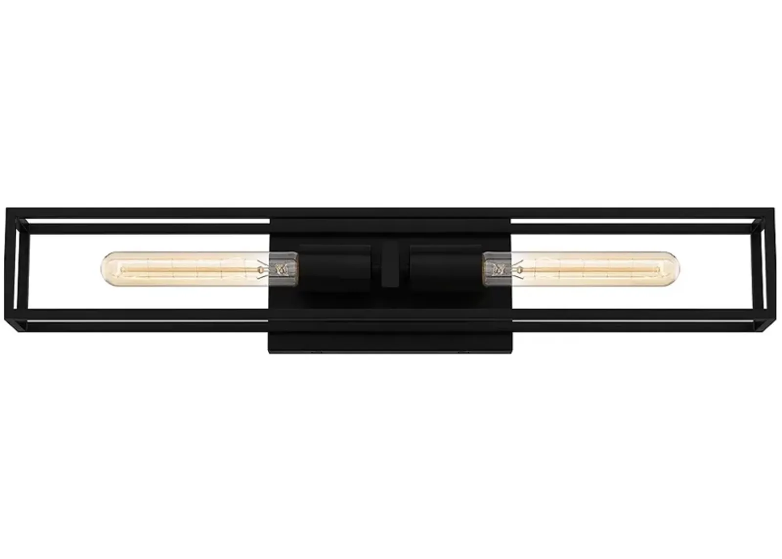 Leighton 2-Light Matte Black Vanity Light