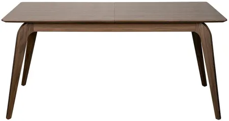 Lawrence 82 1/2" Wide Walnut Veneered Extension Dining Table
