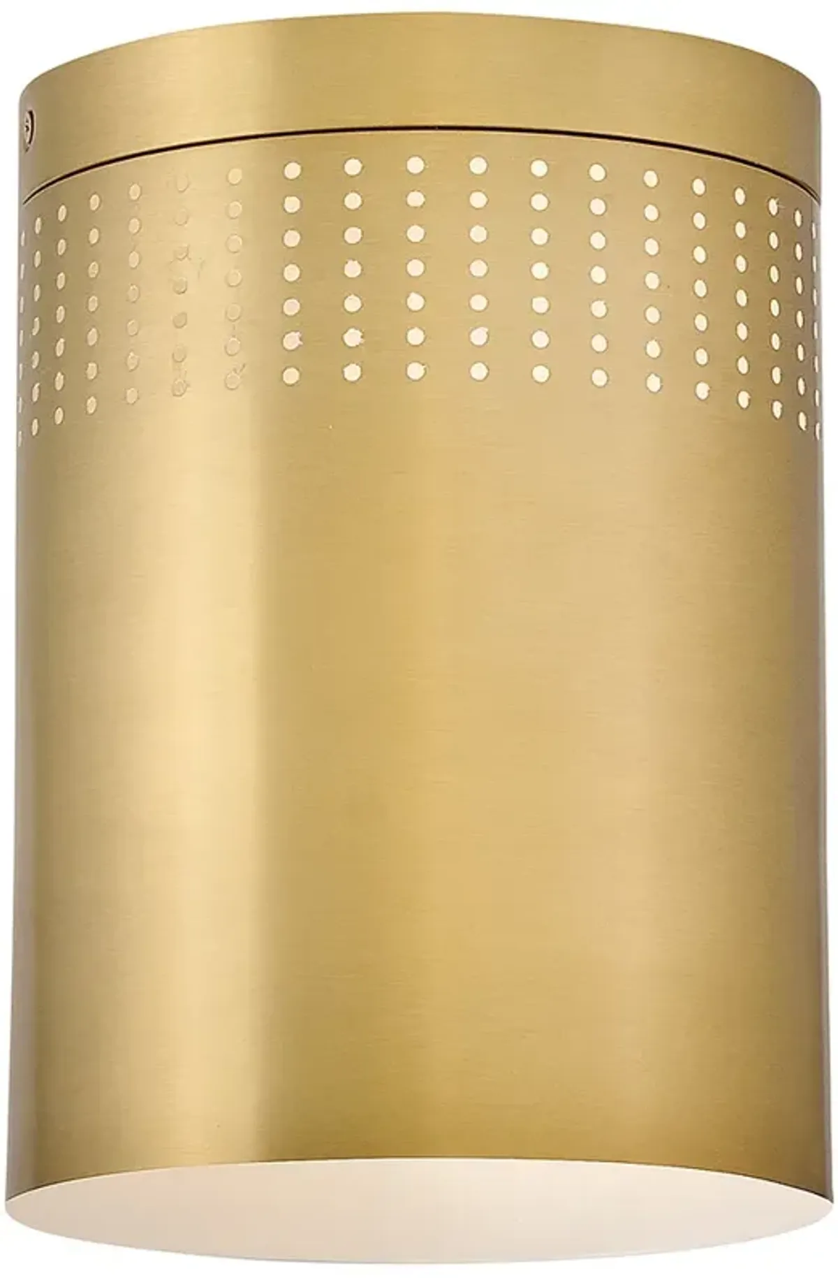 Lark Casey Small Flush Mount Lacquered Brass