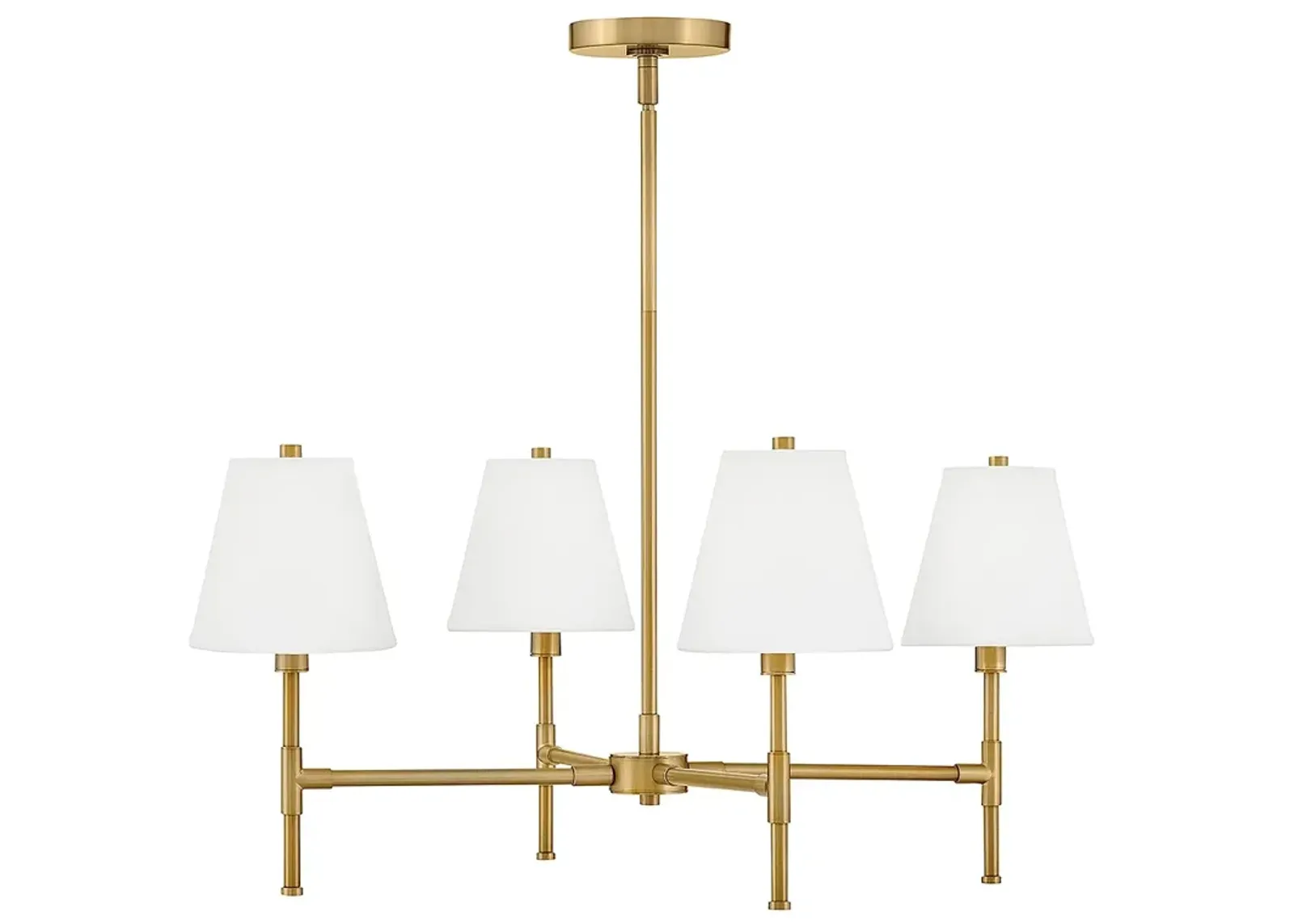 Lark Beale Medium Single Tier Chandelier Lacquered Brass