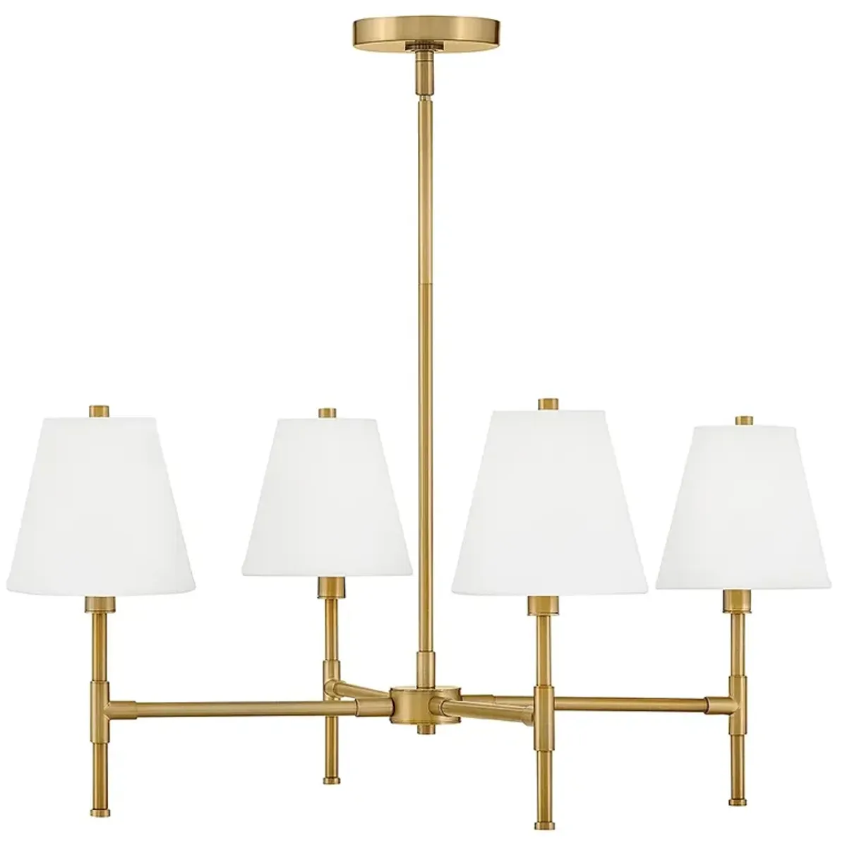 Lark Beale Medium Single Tier Chandelier Lacquered Brass