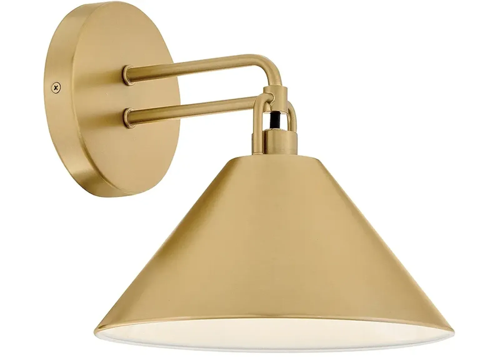 Lark Milo Small Single Light Sconce Lacquered Brass