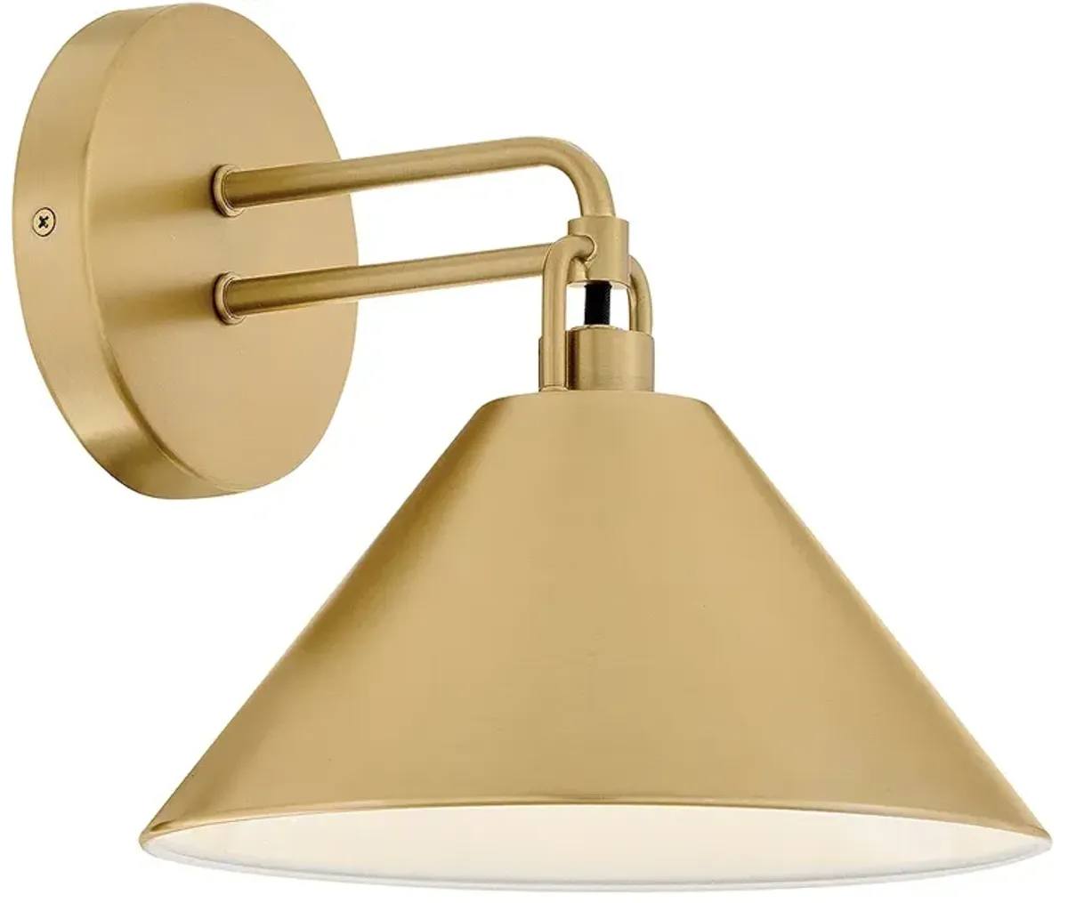 Lark Milo Small Single Light Sconce Lacquered Brass