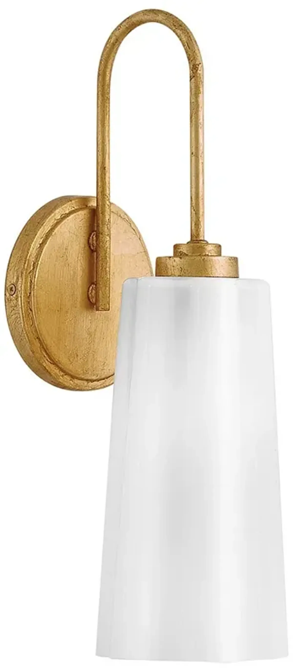 Lark Honey Medium Single Light Vanity Distressed Brass