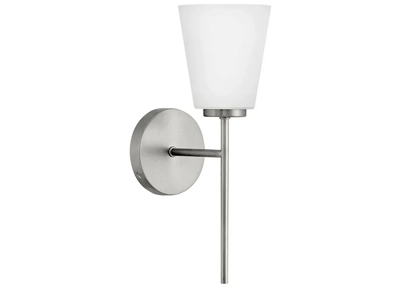 Lark Bri Medium Single Light Vanity Brushed Nickel