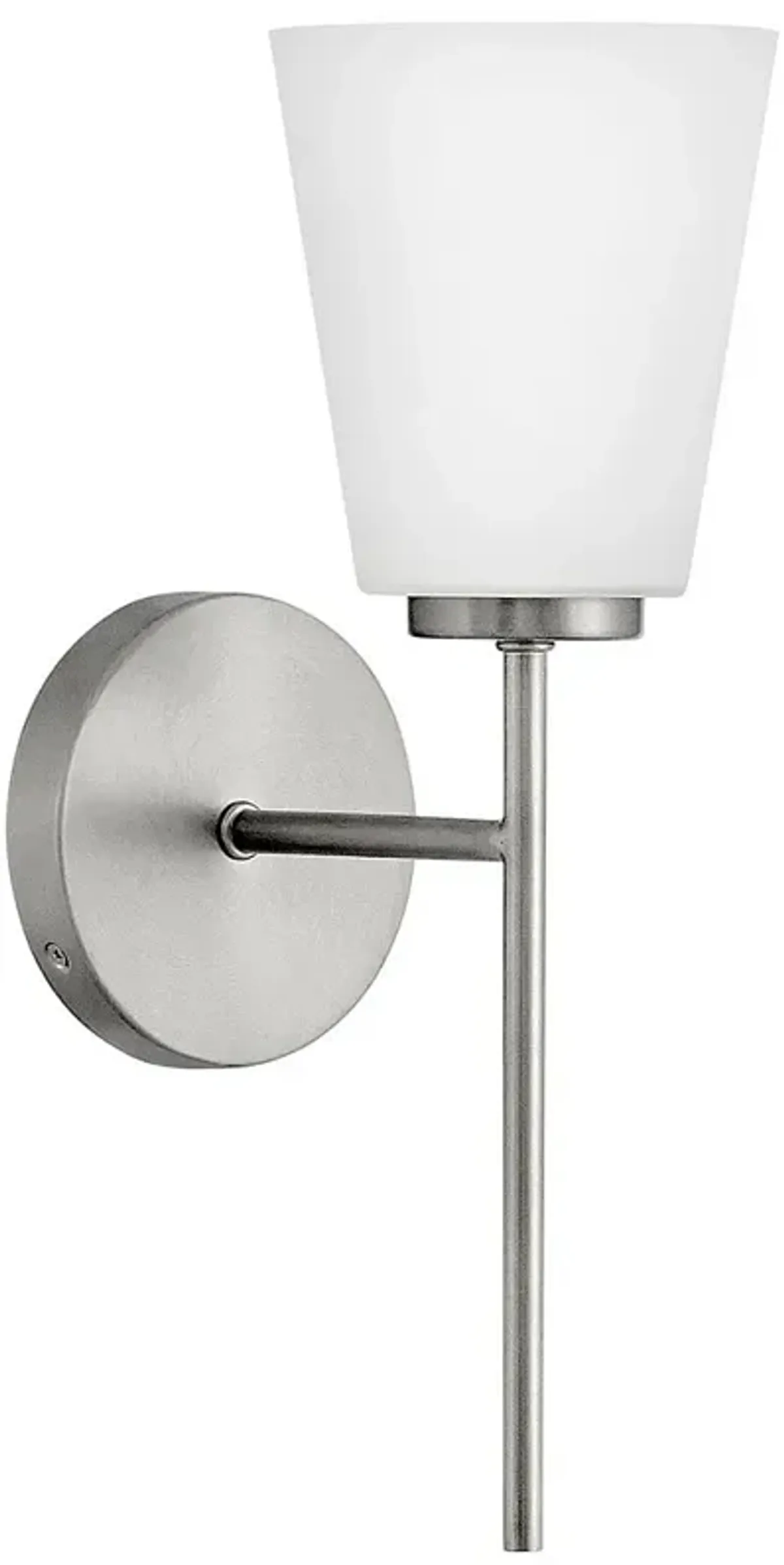 Lark Bri Medium Single Light Vanity Brushed Nickel