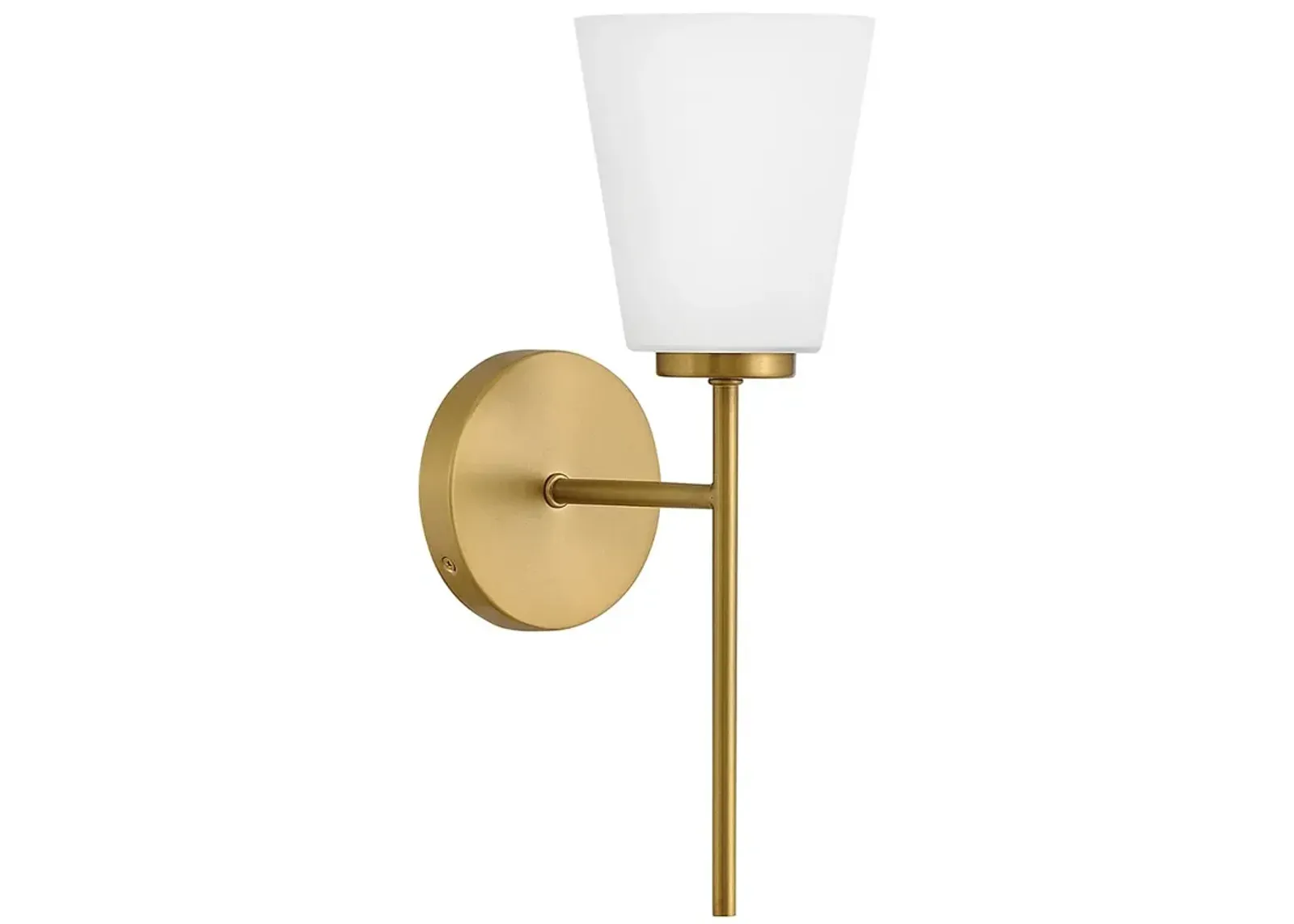 Lark Bri Medium Single Light Vanity Lacquered Brass