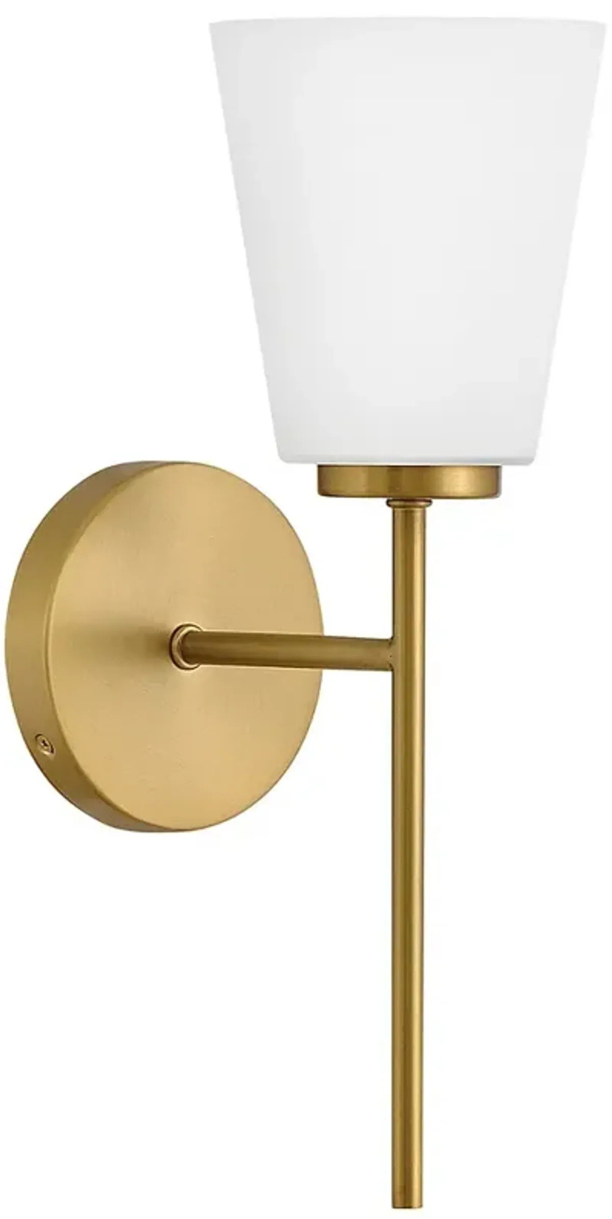 Lark Bri Medium Single Light Vanity Lacquered Brass