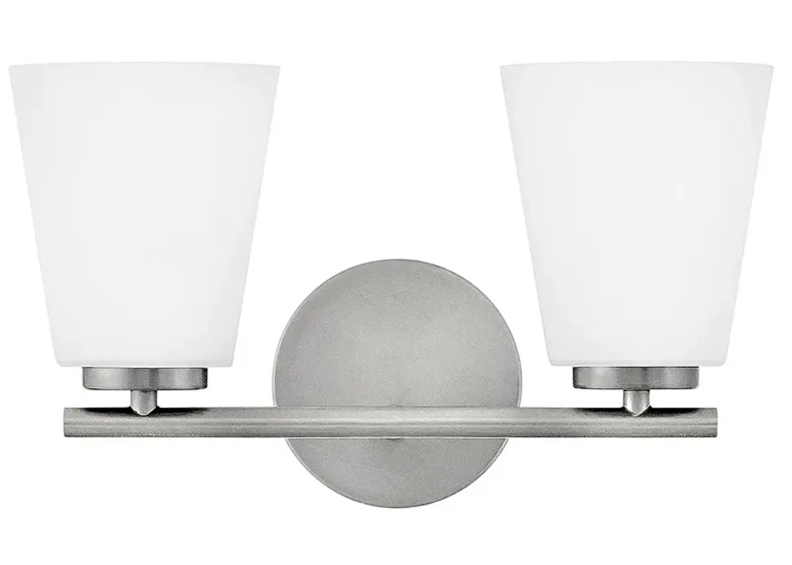 Lark Bri Small Two Light Vanity Brushed Nickel