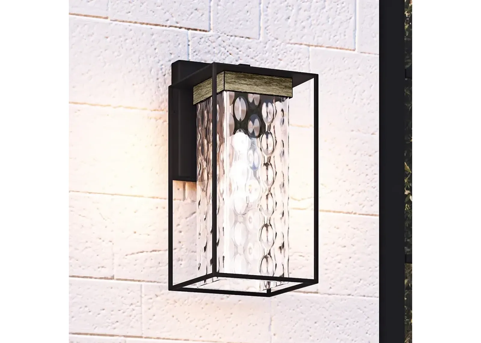 Longwood 1-Light Matte Black Outdoor Wall Lantern