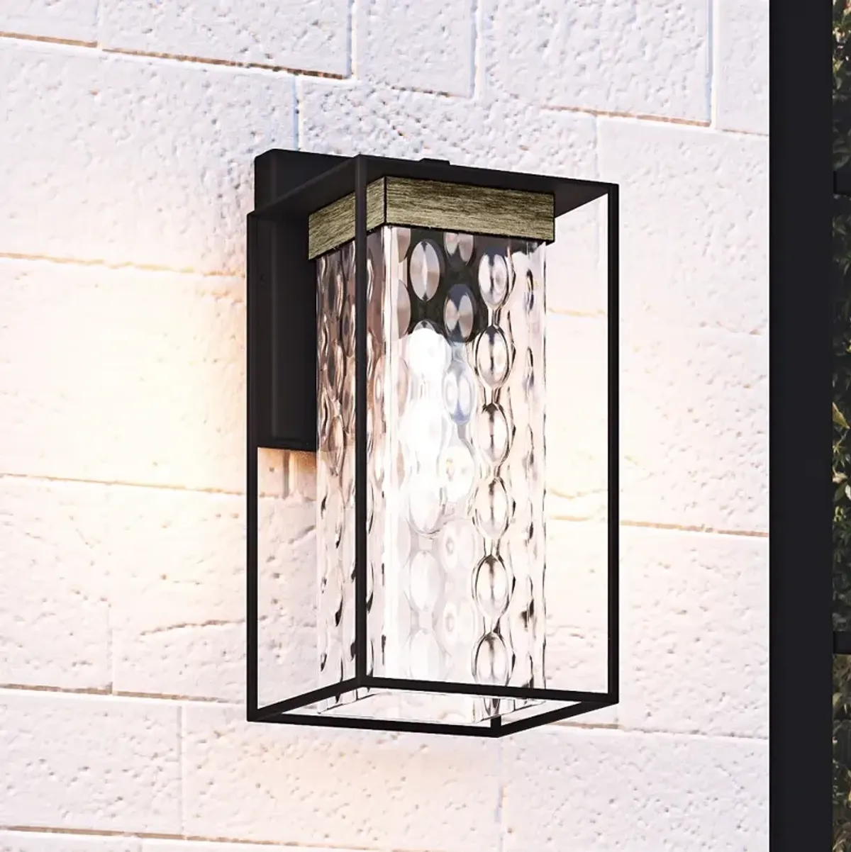 Longwood 1-Light Matte Black Outdoor Wall Lantern