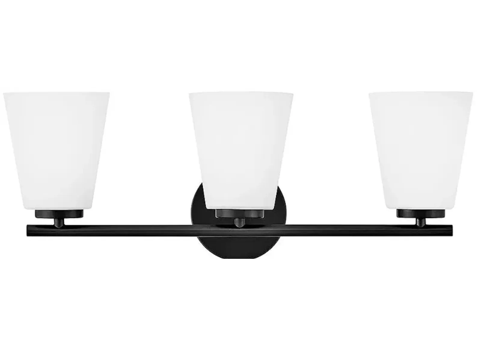 Lark Bri Medium Three Light Vanity Black