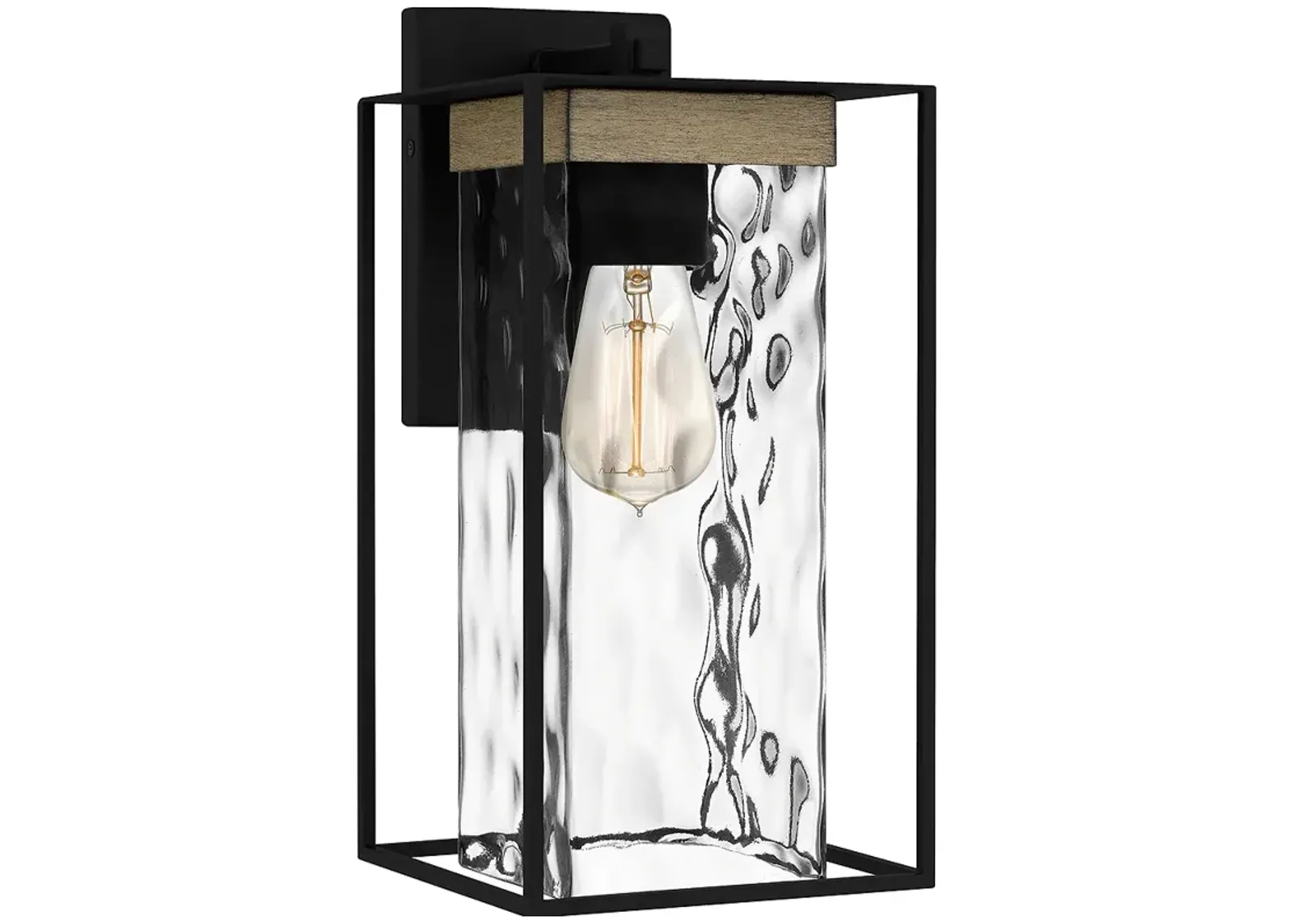 Longwood 1-Light Matte Black Outdoor Wall Lantern