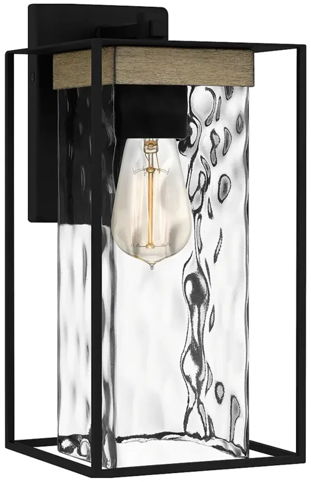 Longwood 1-Light Matte Black Outdoor Wall Lantern