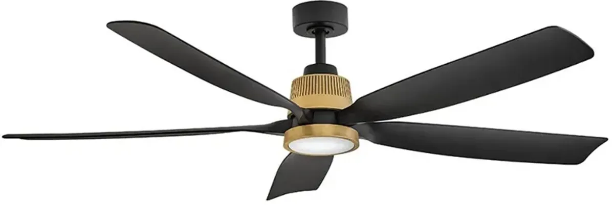 Hinkley Fan Bodin 64" LED Smart Fan Heritage Brass